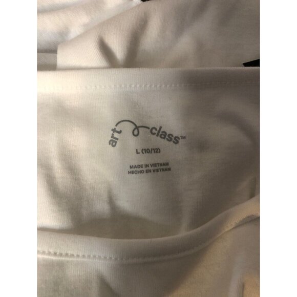 Girl's Art Class White & Pink Emoji Shirts & 3 Mismatched Socks Size L 10/12. C3 - Picture 8 of 11